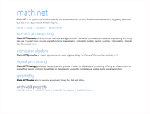 Tablet Screenshot of mathdotnet.com