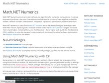 Tablet Screenshot of numerics.mathdotnet.com
