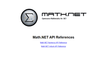 Tablet Screenshot of api.mathdotnet.com